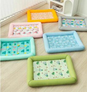 通気 涼感 耐噛み ペットソファー 犬ベッド 猫ベッド クッション ペットベッド 中型犬 小型犬 猫用 マット 夏用 ペット用品 ひんやり 柔らかい 丸洗い 冷却マット 冷感 夏 クッション ひんや