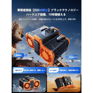 ベルトファン 携帯便利 静音 充電式 100段階風量 懐中電灯機能付き 20000mAh 小型 携帯扇風機 腰掛け扇風機 新品 2025