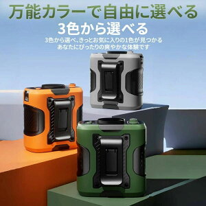 4way 100段階風量 ジェットファン 8000mAh大容量 USB充電式 扇風機 首かけ 携帯扇風機 静音 強風 ワークマン