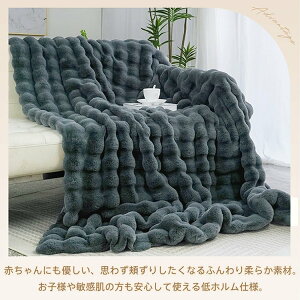 ふわふわ毛布 ダブル 180×200cm 掛け布団 厚手 2枚合わせ 毛布 ブランケット ふんわり 洗える あったか ぽかぽか 暖かい 静電気防止 秋冬