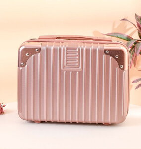 ミニトランクケース ミニスーツケース 小型 メイクボックス コスメボックス 鞄 化粧品収納 小物入れ 手提げ ファスナー 四角形 スクエア型 機内持ち