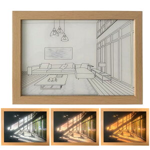 間接照明 ナイトライト テーブルランプ プレゼント 卓上ライト 絵画 インテリア LEDライト 人気 インテリア照明 玄関 廊下 常夜灯 引越し祝い 新築祝い 面白いプレゼント #3