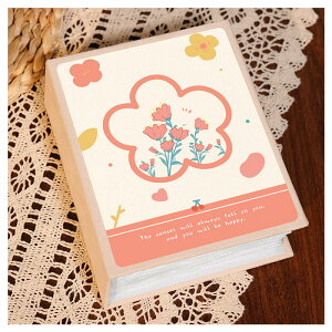 アルバム フォトアルバム スクラップブック フォトブック メモリーブック メモリーアルバム 粘着フィルム 写真整理 大容量 収納 花柄 英字 可愛い 旅行 記念 家族 思い出