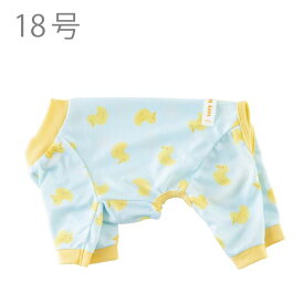 【20%OFF】犬服 VERY 気温差対策 長袖 ロンパース 接触冷感素材 アヒル柄 春まで使える ポップクール カバーオール 小型犬 中型犬 大型犬 超大型犬 ダックス 胴長