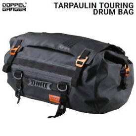 【19日20時から 最大P46.5倍★要エントリー&買い回り】バイク用 バッグ DOPPELGANGER ターポリンツーリングドラムバッグ DBT511-BK ブラック 送料無料