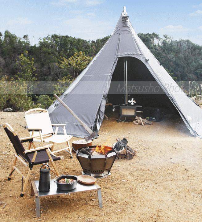楽天市場】ストーブテント ワンポールテント テント アウトドア