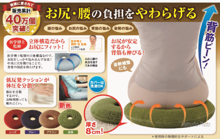 楽天市場】クッション 円座クッション 骨盤矯正 腰痛クッション 骨盤