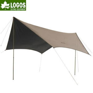 ロゴス タープ ヘキサタープ ヘキサ型タープ 4人用 日除け 日よけ UVカット 防水加工 撥水加工 難燃加工 タープテント 収納バッグ付き アウトドア キャンプ LOGOS Tradcanvas ソーラーヘキサター