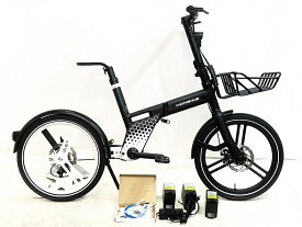 【中古】●ホンバイク HONBIKE トゥーゴー TOGO01 6.0Ah 2021年 電動アシスト折り畳み自転車 20インチ ブラック