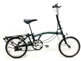【中古】訳アリ ブロンプトン BROMPTON M3R 台湾製 フォールディングバイク 折り畳み自転車 16インチ グリーン【値下げ】