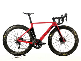 【中古】キャニオン CANYON エアロード AEROAD CF SLX 9.0 DURA-ACE 油圧DISC 2017年 カーボンロードバイク 2XSサイズ チェリーペッパー