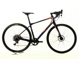 【中古】美品 メリダ MERIDA サイレックス SILEX 6000 SRAM APEX 1 2018年 アドベンチャー カーボンロードバイク Sサイズ ネイビー/オレンジ