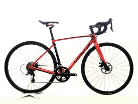 【中古】スペシャライズド SPECIALIZED ROUBAIX ELITE 105 機械式DISC 2017年 カーボンロードバイク 52サイズ グロスノルディックレッド