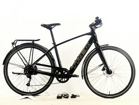 【中古】●トレック TREK FX+ 2 ALTUS 油圧DISC 2023年 E-BIKE 電動アシスト自転車 Mサイズ サテントレックブラック ☆