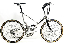 【中古】訳アリ ジャイアント GIANT MR-4F 2009年頃 SORAフォールディングバイク 折り畳み自転車 M(490)サイズ シルバー【値下げ】