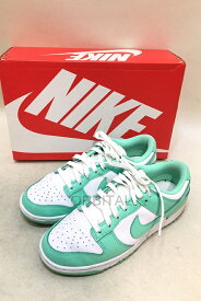 【中古】経堂) ナイキ NIKE WMNS ダンクロー DUNK LOW スニーカー サイズ25.5 グリーン グロー