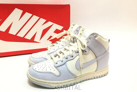 【中古】経堂) ナイキ NIKE WMNS Dunk High Foot Ball Grey ダンクハイ フットボール グレー DD1869-102 スニーカー 24cm