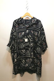 【中古】経堂) Porter Classic ポータークラシック ALOHA SHIRT PARIS 「移動祝祭日」レーヨンアロハシャツ 定価￥36,300- メンズ L