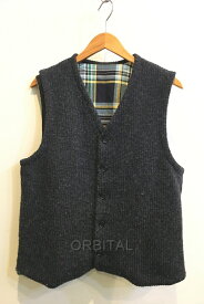 【中古】二子玉) Engineered Garments エンジニアドガーメンツ ウール リバーシブルベスト ジレ チェック 2WAY メンズ M