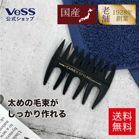 メッシュコーム コーム メンズ 男性用 スタイリング 理容 美容師 プロ用 粗め くし 前髪 セット用 バーバースタイル ポマード 携帯 持ち運び プレゼント ギフト クリスマス 日本製 国産 送料無料 VESS ベス工業 HO-500A
