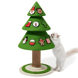 【12540円値下げ】【1点残り】VETRESKA クリスマスツリー 突っ張り 爪研ぎ 猫用 つめとぎ 爪とぎポール ポスト 麻縄タイプ 麻紐 安心素材 ジュートロープ キャットタワー 据え置き 組み立て簡単 高さ 98cm 120cm インテリア おしゃれ かわいい カス出ない 高品質