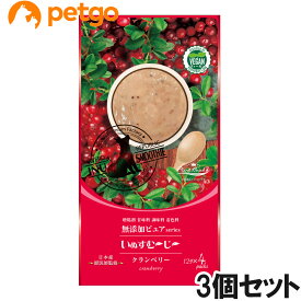 いぬすむ～じ～ 無添加ピュア PureValue5 plantーbased クランベリー 12g×4本×3個【まとめ買い】