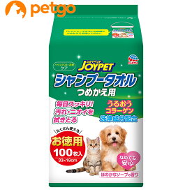 JOYPET(ジョイペット) シャンプータオル ペット用 お徳用 つめかえ用 100枚【あす楽】