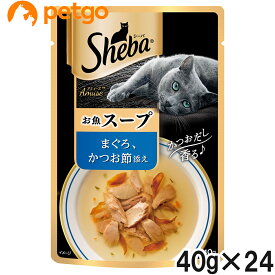 シーバ アミューズ お魚の贅沢スープ まぐろ、かつお節添え 40g×24袋【まとめ買い】【あす楽】