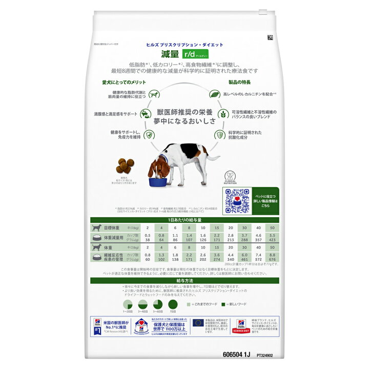 楽天市場】ヒルズ 食事療法食 犬用 r/d アールディー 減量 ドライ 7.5 