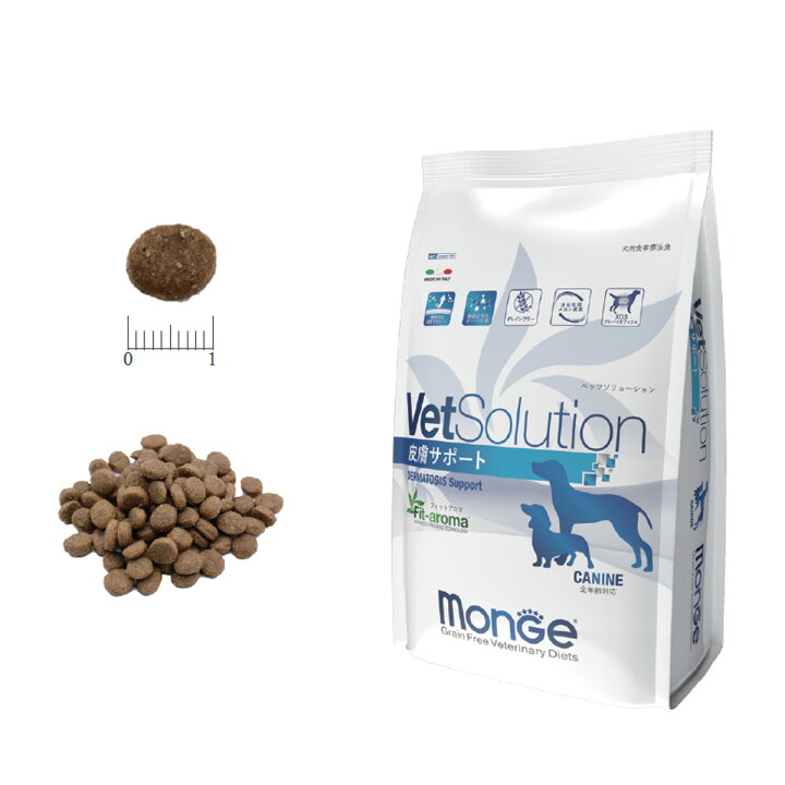 楽天市場】【新規格】VetSolution 犬用 皮膚サポート 3kg 【Monge 