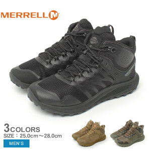 メレル ハイキングシューズ メンズ MERRELL ノバ 3 タクティカル ミッド ウォータープルーフ シューズ スニーカー ブランド ハイキングシューズ アウトドアシューズ キャンプ レジャー ミリタ