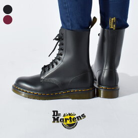 《限定クーポン配布》ドクターマーチン 10ホール ブーツ メンズ レディース 1490 アイレット DR.MARTENS R11857001 R11857600 10HOLE BOOT ブラック チェリーレッド 黒