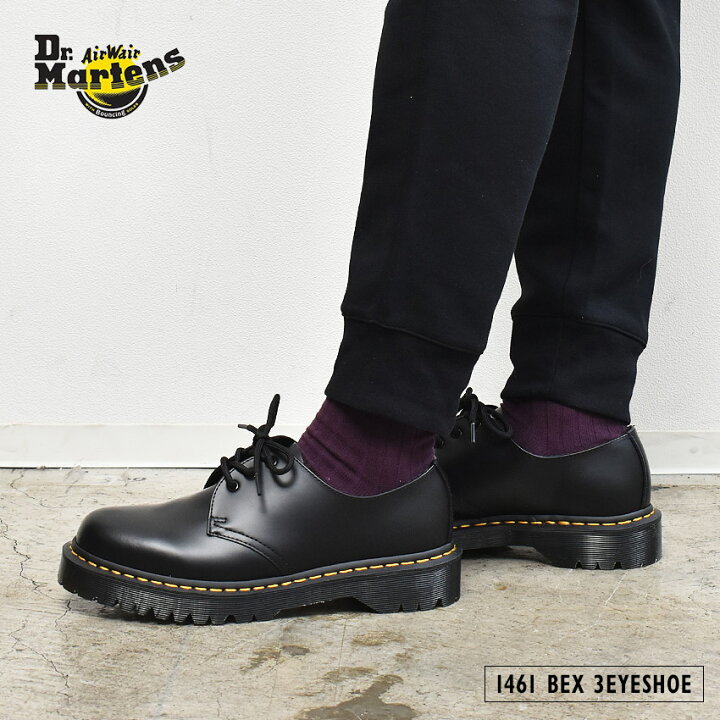 楽天市場 500円クーポン対象 ドクターマーチン 3ホール シューズ レディース メンズ 厚底 1461 Bex Dr Martens ブラック ユニセックス Dr Martens 1461 Bex 3eyeshoe R ローカット 靴 黒 Sale Via Torino インポートブランド