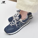 ニューバランス スニーカー レディース new balance WL574 ローカット シューズ ブランド カジュアル ロゴ シンプル おしゃれ 定番 人気 通勤 通学 靴 レザー スウェード 歩きやすい ネイビー 紺 WL574EVN ワイズB 女性 大人 上品 旅行