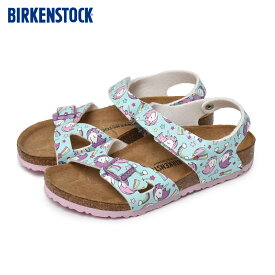 《20日限定！複数買いで最大P20倍》ビルケンシュトック サンダル キッズ ジュニア 子供 BIRKENSTOCK コロラド ビルケン ブランド 耐久性 通気性 アウトドア 海 レジャー ユニコーン イラスト プリント かわいい 女の子 レギュラー コンフォートサンダル コンフォート くつ