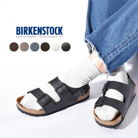 ビルケンシュトック コンフォートサンダル メンズ レディース BIRKENSTOCK ミラノ ビルケン 普通幅 細幅 ストラップ フラット シューズ カジュアル 男女兼用 お揃い 靴 定番 人気 アウトドア レジャー キャンプ レギュラーフィット