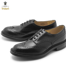 トリッカーズ バートン 黒 TRICKER’S カジュアルシューズ ブラック ボートン BOURTON 5633／10 メンズ ドレスシューズ 紳士靴 ダイナイトソール 上品 上質 大人 ビジネス フォーマルshoes 靴