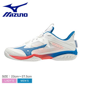 《今だけ！全品ポイントアップ中》バドミントンシューズ ミズノ メンズ レディース MIZUNO ウエーブクロー NEO 2 FIT スニーカー 靴 シューズ スポーツ 運動 ジム 軽量 軽い ブランド シンプル バドミントン おしゃれ 可愛い ホワイト 白 青 カラフル 71GA2275