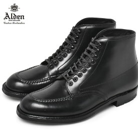 《限定ポイント10倍》オールデン ブーツ メンズ ALDEN CORDOVAN BOOTS タンカーブーツ 靴 シューズ コードバン おしゃれ 人気 トラディショナル ビジネス 高級 馬革 革靴 靴 紳士靴 キレカジ セレカジ ブラック 黒 D7906CY