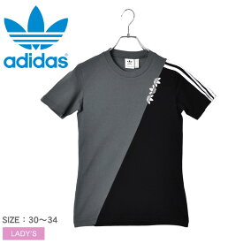 《限定クーポン配布》【ゆうパケット配送】 アディダス オリジナルス Tシャツ レディース ADIDAS ORIGINALS レギュラー ウエア 半袖 トップス シンプル スポーティ ブランド スポーツ トレーニング カジュアル トレフォイル スリーストライプス 服