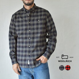 《今だけ！全品ポイントアップ中》ウールリッチ 長袖シャツ メンズ WOOLRICH トラディショナルフランネルシャツ トップス 長袖シャツ 羽織り ブランド ボタンダウンシャツ カジュアル 定番 おしゃれ バッファローチェック チェック柄 柄シャツ フランネルシャツ