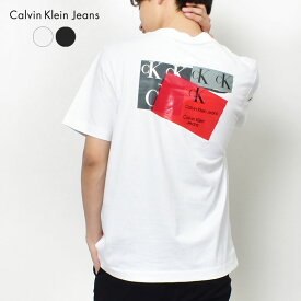 《4日から使えるクーポン配布》【ゆうパケット配送】カルバンクライン tシャツ メンズ 半袖 流行り 人気 ブランド トップス 黒 白 ブラック ホワイト プリント ロゴ シンプル 大人 上品 きれいめ 夏 ゆったり Calvin Klein Jeans DISRUPTED CK BOX URBAN T-SHIRT J30J322673