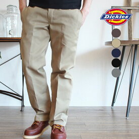 ディッキーズ スラックス DICKIES 873 スリムフィット ワークパンツ メンズ チノパン ズボン ストレート ローライズ ボトムス 黒 グレー ネイビー カーキ 父の日 ギフト プレゼント 長ズボン ゆったり