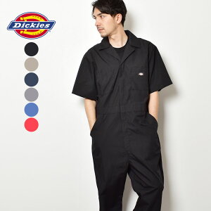fBbL[Y Ȃ  DICKIES V[gX[u Jo[I[ SHORT SLEEVE COVERALL 33999 Y pc Y{ EFA gbvX {gX ƕ ƒ uh Xg[g AJW Vv