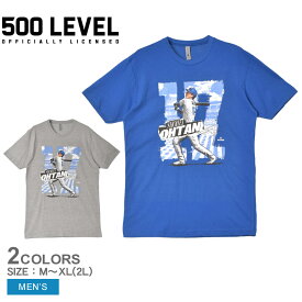 《限定クーポン配布》【ゆうパケット配送】 500LEVEL 半袖Tシャツ メンズ Shohei Ohtani Los Angeles D Rough WHT ウエア トップス 半袖 Tシャツ LOS ANGELES DODGERS SHOHEI OHTANI ロサンゼルス・ドジャース 大谷翔平 MLB メジャーリーグ メジャー