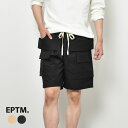 【ネコポス配送】エピトミ パンツ メンズ EPTM シノビショートパンツ ボトムス ショート丈 ハーフパンツ シンプル カジュアル シンプル 定番 ベーシック ストリート ベージュ ブラック 黒 カーキ SHINOBI SHORTS PANT |shn|