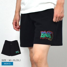 《今だけ！全品ポイントアップ中》ボーラー パンツ メンズ BALR. STORM GRAFFITI SHORT PANT ボトムス おしゃれ プリント カジュアル スポーティ スポーツ ロゴ シンプル 半ズボン ハーフパンツ ショート ショート丈 ブランド 部屋着 ルームウェア ブラック 黒 B1431.1042