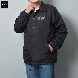 《今だけ！全品ポイントアップ中》ハフ ジャケット メンズ HUF SET H COACHES JACKET シェルジャケット コーチジャケット ウェア トップス 長袖 ロングスリーブ ストリート スケーター スケボー プリント カジュアル アウター 羽織 ロゴ はっ水 撥水 アウトドア レジャー