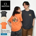 《限定クーポン配布》ブリクストン tシャツ メンズ 半袖 【ネコポス配送】白 黒 オレンジ 綿 コットン ワンポイント シンプル 大人 夏 トップス 10代 20代 30代 40代 50代 男性 BRIXTON 16410 OATH V S/S TEE アパレル ウェア 服