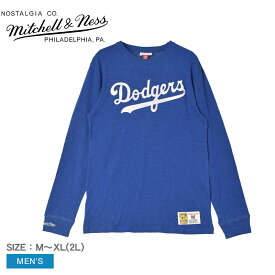《今だけ！全品ポイントアップ中》【ゆうパケット配送】 ミッチェルアンドネス 長袖Tシャツ メンズ MITCHELL ＆ NESS Legendary Slub Longsleeve Los Angeles Dodgers ウェア ウエア トップス Tシャツ 長袖 ロンT MLB
